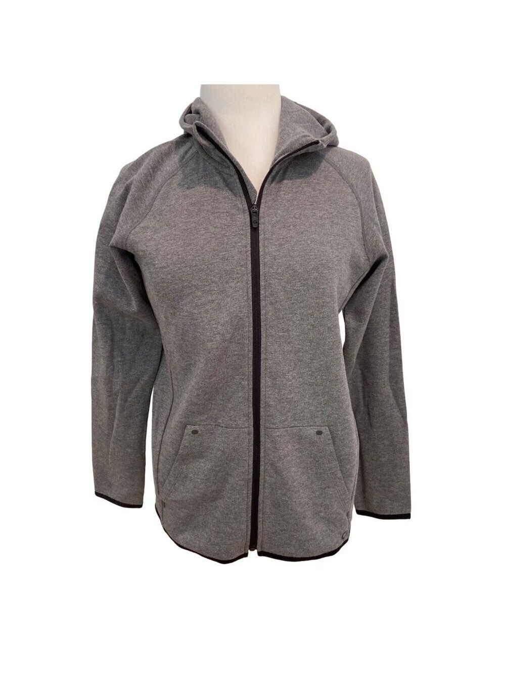 GapFit Gray Unisex Zip-Up Hoodie Jacket With Pockets - Size XXL youth or small